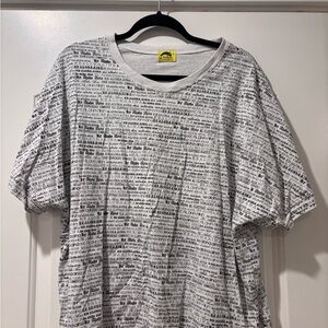 Graphic Print Short Sleeve Tee - White